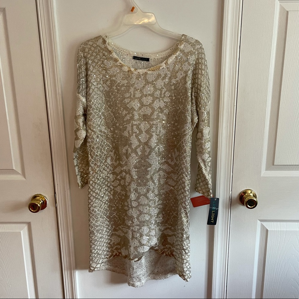 Limelight sequin Sweater dress